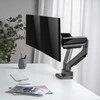 Laikiklis „Ergo Office“ universalus stalo laikiklis dviem monitoriams, dujinė spyruoklė, 17"-35", 15 kg, VESA 75x75 / 100x100, ER-446
