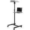 Staliukas mobilny do projektora/laptopa Maclean regulowany, plieno max.10kg, MC-207