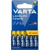 6x baterija R-03 R03 AAA LR06 1,5V VARTA Longlife Power alkaiczna