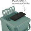 Atliekų Konteineris - ROTHO Žalias 9L Perdirbtas Technopolimeras su Kvapo Filtru