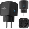 „GreenBlue“ nuotolinio valdymo WiFi lizdas, „Android“ / „iOS“ / „Alexa“ / „Google Home“, laikmatis, vatmetras, maks. 16 A / 3840 W, GB735 B