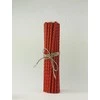 Salamina Suktos bičių vaško žvakės Raudonos spalvos 30 vnt. 0,9x25 cm