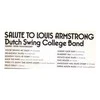 Vinilinė plokštelė Dutch Swing College Band – Salute To Louis Armstrong