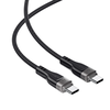 3in1 kabelis Acefast C11-03 USB-C - USB-C 480Mb/s 100W 1.2m - juodos spalvos