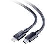 3MK Hyper Cable USB-C - Lightning 20W 1,2m juodos spalvos