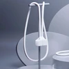 3mk silikoninis AirPods 2 dėklas ausinėms baltos spalvos