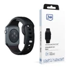 3MK Silicone Watch apyrankė juodos spalvos for Apple Watch 42/44/45/49mm