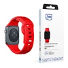 3mk silikoninė Watch apyrankė Apple Watch 42 / 44 / 45 / 49 mm - raudonos spalvos
