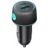 Automobilinis įkroviklis Joyroom CCN01, 1x USB QC3.0, 1x USB-C PD 60W (juodas)