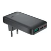 Acefast A100 65W GaN 2 USB-C+ USB-A įkroviklis Ultra Slim – juodos spalvos