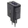 Sieninis įkroviklis Acefast A57 GaN 2xUSB-A+USB-C PD35W EU (juodas)