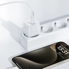 Acefast A73 Mini PD 20W GaN laidinis įkroviklis + USB-C kabelis – baltos spalvos