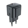 Acefast A77 Mini PD 30W GaN USB-C laidinis įkroviklis – juodos spalvos