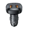 Automobilinis įkroviklis Acefast B9 66W 2xUSB-A+USB-C juodas