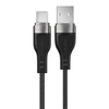 Acefast C11-04 USB-A – USB-C 3A kabelis 1.2m Magnetic Braid – juodos spalvos