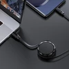 Acefast C13-03 USB-C – USB-C 60W kabelis Retractable – juodos spalvos