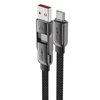 Acefast C13-04 USB-C – USB-A / USB-C kabelis 480Mb/s 3A 1.2m – Juodos spalvos