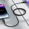 USB-C į USB-C laidas Acefast C7-03 1.2 m, su ekranu (juodas)