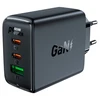 Acefast A41 sieninis įkroviklis, 2x USB-C + USB, GaN 65W (balta)