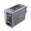 Sieninis įkroviklis Acefast A45 2x USB-C 1xUSB-A 65W PD - Pilkas