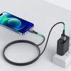USB laidas prie Lightning Acefast C1-02, 1.2 m (juoda)