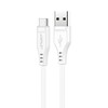 USB į USB-C Acefast C3-04 kabelis, 1.2 m (baltas)