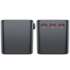 Daugiafunkcis kelioninis sieninis įkroviklis Acefast Z1, 2xUSB-A, 3xUSB-C, GaN, 67W, US/ES/UK/AU (juodas)
