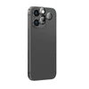 „AmazingThing AR“ aliuminio 3 objektyvų stiklas su kameros objektyvo rėmeliu, skirtas „iPhone 16 Pro / 16 Pro Max“ - Juodas
