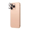 AmazingThing AR Aluminum 3 Lens Glass with Camera Lens Frame skirtas Apple iPhone 16 Pro / 16 Pro Max – Rose Gold