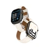 AmazingThing Class Band Leather Strap for Apple Watch 45 / 46 / 49 mm – Light rusvai gelsvas