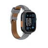 AmazingThing Class Band Leather Strap for Apple Watch 45 / 46 / 49 mm – Gray