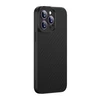 Magnetic Case Baseus Sintetinio pluošto serija, skirta iPhone 14 Pro (juodas)+ grūdintas stiklas + valymo rinkinys