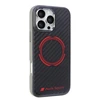 Apple iPhone 16 Pro Max Audi Carbon Fiber Sport Raudona Circle MagSafe (AUS-TPUPCMIP16PM-RSQ/D5-BK) dėklas telefonui juodos spalvos