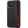 Audi Carbon Fiber Stripe Apple iPhone 11 / Xr 6.1" dėklas telefonui juodos spalvos AUS-TPUPCIP11-R8/D1-BK