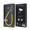Audi universali virvelė telefonui 28cm 8mm geltonos spalvos AU-HSL8-R8/D1-YW