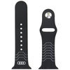 Audi Geometric Pattern silikoninis laikrodžio dirželis Apple Watch 40 / 41 / 42 mm - juodas