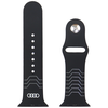 Audi Geometric Pattern silikoninis laikrodžio dirželis Apple Watch 44 / 45 / 46 / 49 mm - juodas