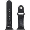 apyrankė Audi Geometric Pattern Silicone Watch apyrankė for Apple Watch 44/45/46/49mm juodos spalvos