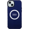 Dėklas Apple iPhone 15 Plus / 14 Plus Audi IML Big Logo MagSafe (AU-IMLMIP15M-Q5/D2-BE) mėlynos spalvos