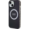 Dėklas Apple iPhone 13 / 14 / 15 Audi IML Big Logo MagSafe (AU-IMLMIP15-Q5/D2-BK) juodos spalvos
