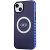 Dėklas Apple iPhone 15 Plus / 14 Plus Audi IML Big Logo MagSafe (AU-IMLMIP15M-Q5/D2-BE) mėlynos spalvos