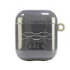 Apple AirPods 1 / 2 Audi IML Geometric Pattern Cover (AU-IMLAP-A6/D3-GY) dėklas ausinėms pilkos spalvos