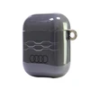 Apple AirPods 1 / 2 Audi IML Geometric Pattern Cover (AU-IMLAP-A6/D3-GY) dėklas ausinėms pilkos spalvos