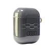 Apple AirPods 1 / 2 Audi IML Geometric Pattern Cover (AU-IMLAP-A6/D3-GY) dėklas ausinėms pilkos spalvos