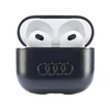 Apple AirPods 3 Audi Leather Big Logo Cover (AU-AP3-GT/D3-BK) dėklas ausinėms juodos spalvos