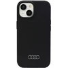 Apple iPhone 15 Audi silikoninis dėklas (AU-LSRIP15-Q3/D1-BK) juodos spalvos