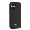 Apple iPhone 16 Audi Silicone (AU-LSRIP16-Q3/D1-BK) dėklas telefonui juodos spalvos