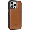 Audi Synthetic Leather MagSafe Apple iPhone 14 Pro Max 6.7″ rudos spalvos kietas dėklas AU-TPUPCMIP14PM-GT/D3-BN