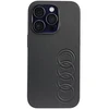 Dėklas Apple iPhone 14 Pro Audi Synthetic odinis (AU-TPUPCIP14P-TT/D1-BK) juodos spalvos