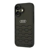 Apple iPhone 16 Audi Synthetic Leather (AU-TPUPCIP16-GT/D2-BK) dėklas telefonui juodos spalvos